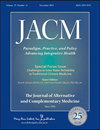 JOURNAL OF ALTERNATIVE AND COMPLEMENTARY MEDICINE雜志封面